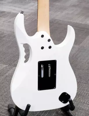 Ibanez - JEM Junior Steve Vai Signature Electric Guitar with Vine Inlay - Left Handed - White 2
